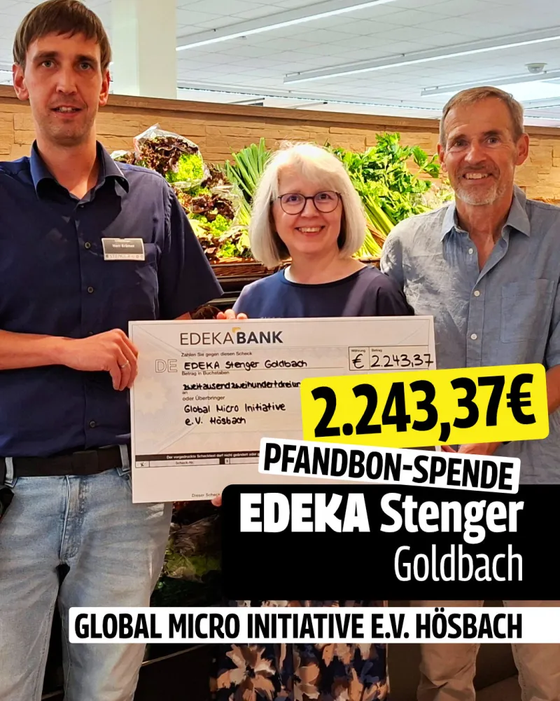 Pfandspenden - erstes Halbjahr 2025