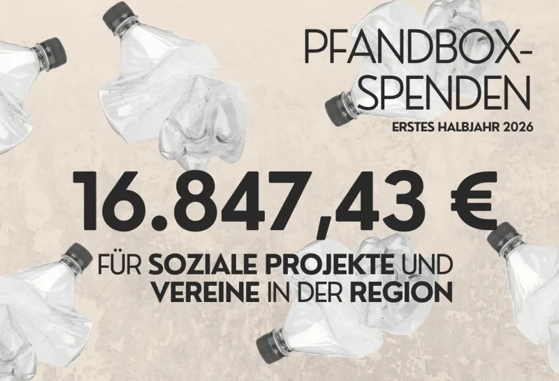Pfandspenden - erstes Halbjahr 2026