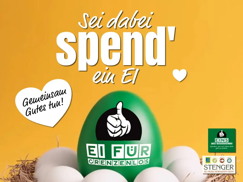 Sei dabei, spend' ein Ei - Spenden-Aktion zu Ostern 2026