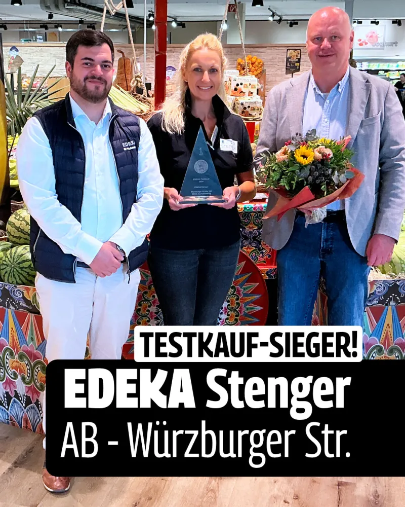 Testkaufsieger - 5-fache Höchstpunktzahl